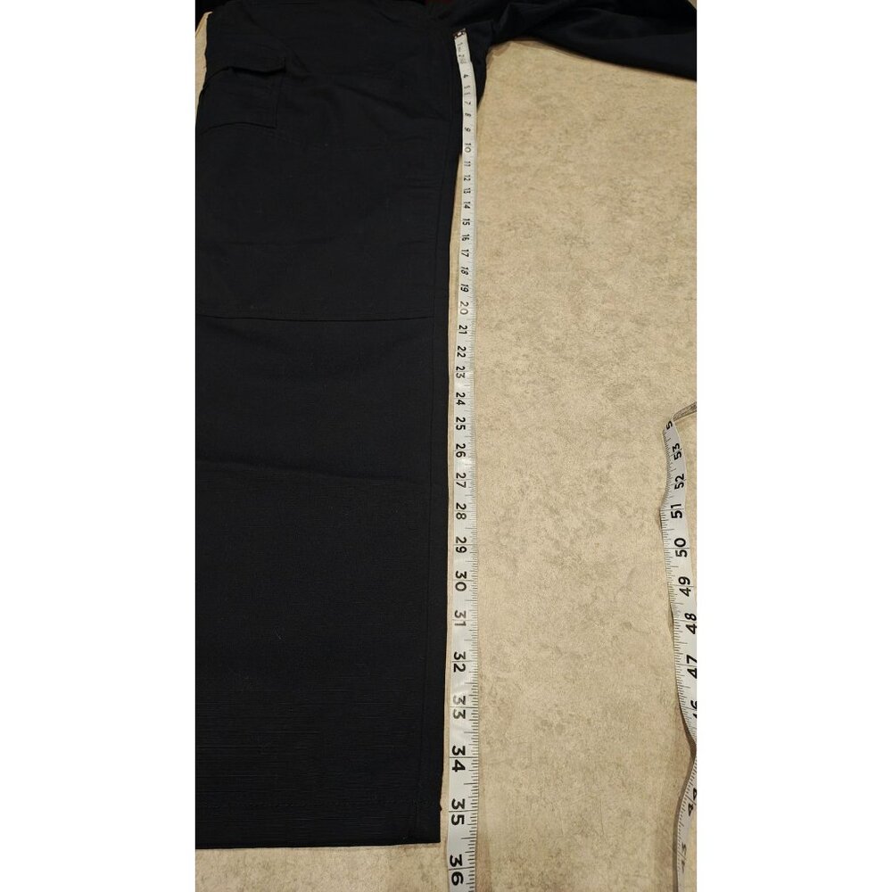 5.11 Tactical Women's Black Straight-Leg Cargo Pants - Picture 10 of 11